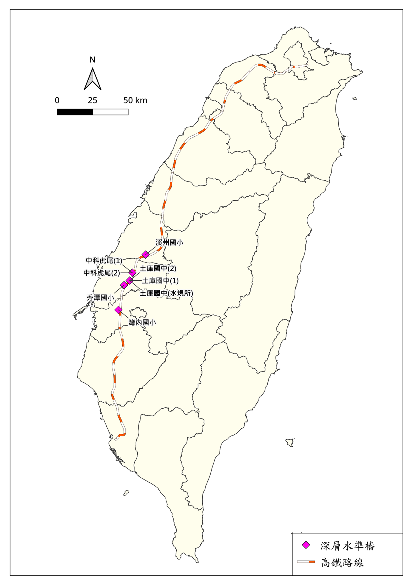 深層水準樁分佈圖